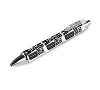 ACEPrints Fear The Walking Dad Ballpoint Pen Retractable Fine Point Round Barrel Pens for Notebook Writing Office Working 0.55mm Black Ink 4PCS