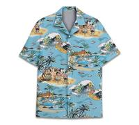 ACEPrints Hawaiian Shirts for Men Casual Button-Down Shirts Mens Hawaiian Shirts Short Sleeve Button Down Shirt Men, Summer Aloha Alien, Medium