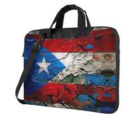 ACEPrints Puerto Rico Wallpaper Flag Print 13 14 15.6 Inch Laptop Sleeve Carrying Bag With Handle Computer Briefcase For Men Women