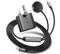 ACEQINGSE 2 in 1 for Samsung Watch Charger,25W USB C Fast Charger Compatible with Galaxy Watch 8/8 Classic/7/Ultra/6/6 Classic/5 Pro/5/4/3/Active2/1,for Galaxy S25 Ultra/S24/S23/S22/S21 and Buds