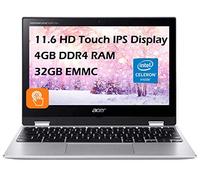 Acer 11.6" Touchscreen Convertible Spin 311 Chromebook Laptop, 32GB Storage, Silver (CP311-3H-K23X)