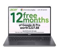 Acer Chromebook Plus 516 CB516-1H - 16" WUXGA (1920×1200) 60Hz, Intel Core 5 120U, 8GB LPDDR5X, 128GB UFS, ChromeOS Laptop