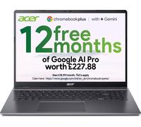 ACER 516 16" Chromebook Plus - Intel®Core i3, 128 GB UFS, Grey, Silver/Grey