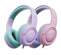 Acer 2-Pack Kids Headphones for School, 3.5mm Jack, w/Mic HK03-2P
