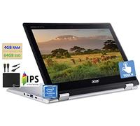 Acer 2022 Newest X360 Chromebook Spin 2-in-1 Convertible Laptop Student Business, Dual-Core Intel Celeron N4000 Processor, 11.6" HD Touch IPS, 4GB RAM, 64GB eMMC,Wi-Fi 5, Chrome OS+MarxsolCables