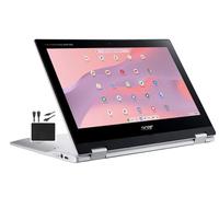acer 2023 X360 Chromebook Spin 2-in-1 Convertible Laptop Student Business,8-Core MediaTek MT8183C Processor,11.6‘ HD Touch IPS,4GB RAM,64GB eMMC,WiFi 5,Chrome OS+MarXSolCables,Pure Silver