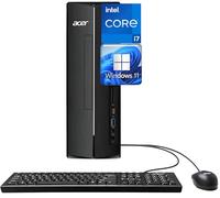 acer 2025 SFF Desktop Computer Intel Core i7-13700 (Beats i9-11900K), 32GB RAM, 1TB SSD, Intel UHD Graphics 730, Wi-Fi, 2-Monitor Support 4K, Keyboard & Mouse, Bluetooth, RJ45, Windows 11 Home
