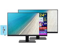 Acer 24" FHD IPS monitor with 4ms response time, anti-glare, adaptive sync, built-in speakers, VESA mount (100mm) and Dockztorm USB port expander, HDMI