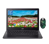 acer 311 Chromebook Laptop, 11.6'' HD IPS Display, 4GB LPDDR4 RAM, 64GB EMMC, Intel Celeron N4500, Intel UHD Graphics, 10 Hours Battery Life, USB3.1，Wi-Fi5, Chrome OS, Black, Warwolf Mouse