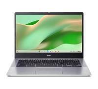 Acer 314 14" FHD Widescreen Chromebook Intel N100 4GB RAM 128GB eMMC Pure Silver - Intel Processor N100 with up to 3.40GHz - 14" FHD Widescreen ComfyView LED-backlit Display - 128 GB eMMC - OceanGlass