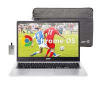 acer 315 15.6 Inch FHD Chromebook, Intel Celeron N4500, 4GB LPDDR4 RAM, 64GB eMMC, Intel UHD Graphics, HD Webcam, Number Pad, WiFi 6, Chrome OS, Pure Silver, 128GB Hotface USB Card