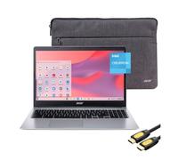 acer 315 Chromebook Laptop | 15.6" HD Anti-Glare Display | Intel Celeron N4020 | 4GB RAM | 64GB eMMC | Wi-Fi | Keypad | Webcam | USB-C | Bluetooth | Long Battery Life | SPS HDMI | Chrome OS | Silver