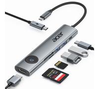 Acer 7IN1 USB C Hub, USB C to HDMI Adapter 4K@60Hz for Laptop, Mac