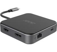 Acer 7in1 USB4 8k Multi Display Hub 1xHDMI/1xDP/2xUSB3.2/USB-C/RJ45/Audi