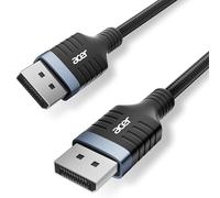 acer 8K DisplayPort Cable 3m, DP 1.4 Cable 8K@60Hz, 4K@240Hz/120Hz, supports 3D, HDR, FreeSync, G-Sync, DSC 1.2, HDCP 2.2, DP to DP Bidirectional Cable for Gaming Monitor, HDTV, PC, Graphics Card
