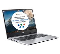 Acer Aspire 1 A114-33 14 inch Laptop - (Intel Celeron N4500, 4GB, 64GB, Full HD Display, Microsoft Office 365, Windows 11 in S Mode, Silver)