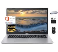Acer Aspire 1 Slim 2024 Newest Laptop, 15.6'' Full HD Display, 8GB RAM, 128GB eMMC, Dual-Core Intel Celeron N4500, UHD Graphics, RJ45, WiFi, Webcam, 1-Year Microsoft 365, Windows 11S +MarxsolAccessory