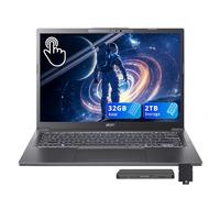 acer Aspire 14 AI 14" WUXGA Touchscreen Laptop, Intel Ultra 9 288V, 32GB LPDDR5X, 2TB Storage(1TB SSD+1TB Docking Station Set), Intel Arc 140V, Backlit Keyboard, Webcam, Wi-Fi 6E, Win 11, Steel Gray