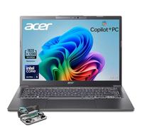 acer Aspire 14 Laptop, 14" WUXGA (1920 x 1200) Display, Intel Ultra 5-226V, AI Copilot+PC, 16GB LPDDR5X RAM, 512GB SSD, Windows 11 Home, Gray, TWE Wireless Earbuds