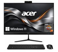 Acer Aspire 27" All-in-One Desktop Computer • 8-core AMD Ryzen 7 5825U • 16GB RAM • 256GB SSD • Office 365 for The Web • HDMI + DisplayPort, Wi-Fi 6E • Wireless Keyboard & Mouse • Windows 11