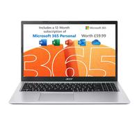 Acer Aspire 3 A315-35 15.6" Laptop - Intel® Celeron® N, 128GB SSD, 4 GB RAM - Silver - Microsoft 365 Personal 12-month subscription, Silver