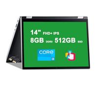 acer Aspire 3 Spin 14 2-in-1 Laptop Computer | 14" FHD+ IPS Multi-Touch | Intel Octa-core i3-N305 Processor | 8GB DDR5 512GB SSD | USB-C Win11Pro Silver + HDMI Cable