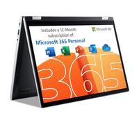 acer Aspire 3 Spin 14 A3SP14-31PT Convertible Laptop - Intel N100, 4GB, 128GB SSD, Integrated Graphics, 14" WUXGA Touchscreen, Windows 11, Silver