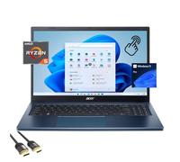 acer Aspire 3 Thin & Light Laptop, 15.6" FHD IPS Touchscreen Display, AMD 4-Core Ryzen 5 7520U (Up to 4.3 GHz), 8GB RAM, 256GB PCIe SSD, WiFi 6, Webcam, Keypad, HDMI, USB-C, PDG HDMI Cable, Win 11 Pro