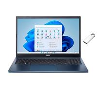 acer Aspire 3 Thin & Light Laptop | 15.6" Full HD IPS Touch Display | AMD Ryzen 5 7520U | 8GB RAM DDR5 | 512GB SSD | AMD Radeon Graphics | Windows 11 Home | Bundle with 64GB USB Flash Drive