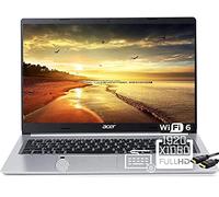 Acer Aspire 5 Flagship 15.6"" FHD IPS Laptop, 4-Core AMD Ryzen 3 3350U(Beat i3-1115G4), RJ-45, Backlit KB, Amazon Alexa, Fingerprint, WiFi 6, Windows 11 S(8GB|128GB SSD), Natural Silver