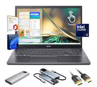 acer Aspire 5 Laptop,15.6" FHD IPS Touchscreen Laptop PC for Student & Business,Intel Core i5-13420H, 8GB LPDDR5 RAM, 2TB SSD, Webcam, Wi-Fi 6, HDMI,w/Accessory, with Lifetime Office Win 11 Pro