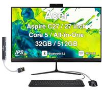 Acer Aspire C27 All-in-One Desktop, 27" IPS FHD, Intel Core 5 120U