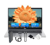 Acer Aspire Go 15 15.6" FHD Laptop, AMD Ryzen 7 7730U, 16GB RAM, 1.5TB Storage (512GB SSD&1TB Docking Station Set), AMD Radeon Graphics, Copilot+ PC, HD Camera, Wi-Fi 6, Windows 11, Silver