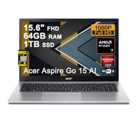Acer Aspire Go 15 AI Business Laptop 15.6" FHD ComfyView AMD 8-core Ryzen 7 7730U 64GB RAM 1TB SSD Type-c Wi-Fi6 Long-Lasting Battery Win11 ICP Hub