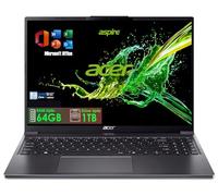 acer Aspire Laptop with Microsoft Office, 13th Gen Intel 10-Core i5-1334U (i7-1355U Equivalent), 15.3" 1920×1200 High-Resolution Display, 32GB DDR5, 1TB SSD, USB, HDMI, Wi-Fi 6, Bluetooth, Windows 11