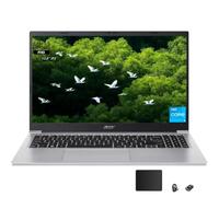 acer Aspire Lite 15 Laptop, 15.6" FHD(1920 x 1080) IPS Display, Intel 3 Series 1-N350, 8-core, Intel Graphics, 8GB Onboard, 256GB PCIe SSD, Windows 11 Home in S Mode, Light Silver, TWE Accessories