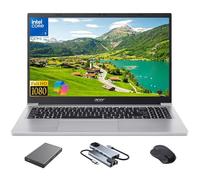Acer Aspire Lite 15 Laptop, 15.6" FHD IPS Display, Intel Core 3 Processor up to 3.9GHz, 8GB RAM, 128GB SSD + 500GB External Hard Drive, Numeric Keypad, Copilot AI, Mouse & Hub Included, Win 11 Pro
