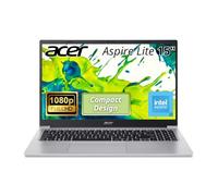 Acer Aspire Lite 15 Laptop 15.6" FHD IPS|Intel Core 3 Series 1 N350|Integrated Graphics| Silver|Copilot AI| 8GB RAM | 128GB SSD |Windows 11 S |Bundle with Laptop Stand