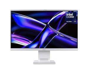 Acer Aspire S24-B Copilot+ All-in-One Desktop PC - Intel Ultra 5 226V, 16GB, 512GB SSD, Integrated Intel ARC Graphics, 23.8" 144Hz Full HD Display, Windows 11, White