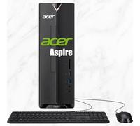 acer Aspire SFF Compact 8L Desktop Computer | Intel Multi-Core CPU | 32GB RAM, 1TB PCIe SSD | Windows 11 | WiFi 6E | Intel UHD Graphic | SD Card Reader, 4K Display Support, Wired Keyboard & Mouse