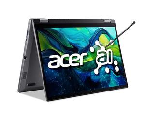 acer Aspire Spin 14 (ASP14-52MTN-51V5) Convertible Notebook, 14" WUXGA IPS Touch Display, Intel Core Ultra 5 115U, 16GB RAM, 512GB SSD, Intel Graphic, Windows 11, QWERTZ Keyboard, Grey