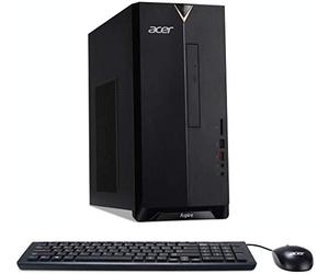 acer Aspire TC-895 Desktop PC (Intel Core i3-10100, 8GB RAM, 1TB HDD, DVD RW, Wireless Keyboard and Mouse, Windows 10, Black)