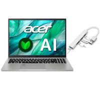 acer Aspire Vero 16" WQXGA Eco-Friendly Laptop| Intel Core Ultra 7 155U| Integrated Intel Graphics | Copilot |Backlit | Gray | 16GB RAM DDR5 | 1024GB SSD |Windows 11 Home |Bundle with USB 3.0 Hub