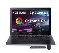acer Chromebook 311 11.6" HD Laptop, Intel Celeron N4500, 4GB RAM, 224GB Storage (64GB eMMC + 160GB Docking Station Set), Intel UHD Graphics, Wi-Fi 5, Webcam, Chrome OS, Black