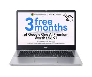 acer Chromebook 314, 14-inch Full HD Touchscreen, Intel N100, 8GB RAM, 128GB Storage, Chrome OS, 11.5-Hour Battery