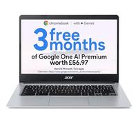 Acer Chromebook 314 CB314-1H - (Intel Celeron N4020, 4GB, 64GB eMMC, 14 Inch Full HD Display, Google Chrome OS, Silver)