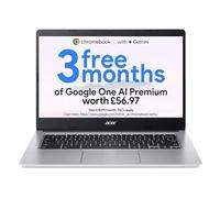 acer Chromebook 314 CB314-2H Laptop - MTK MT8183, 4GB, 64GB eMMC, Integrated Graphics, 14-inch HD, Google Chrome OS, Silver