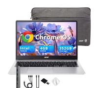 Acer Chromebook 315 15.6" FHD Laptop, 4GB LPDDR4 RAM, 352GB Storage(64GB eMMC & 288GB Docking Station Set), Intel Celeron N4500, Intel UHD Graphics, Numeric Keypad, HD Webcam, Silver, Chrome OS