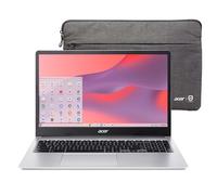 acer Chromebook 315 15.6 FHD Laptop | Intel Celeron N4500 | Intel UHD Graphics | Built-in Webcam| microSD Card Reader| Silver | 4GB RAM | 64GB SSD | Chrome OS |Bundle with 64GB USB Flash Drive