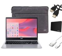 acer Chromebook 315 15.6" HD Laptop for Business and Student, Intel Celeron N4020, 4GB LPDDR4, 64GB eMMC, Bluetooth, Chrome OS, Silver with Sleeve + Accessories